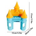 thumbnail image 4 of Hamster Castle House Plastic Small Hamster Hideout House Small Animal House, 4 of 10
