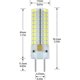 thumbnail image 2 of LED Light Bulb G6.35 Socket AC 12V, 7W Replace 50W Halogen Lamp,Cool White 6000K,360 Not Dimmable,GY6.35 (Pcak of 2)[Energy Class A+], 2 of 5