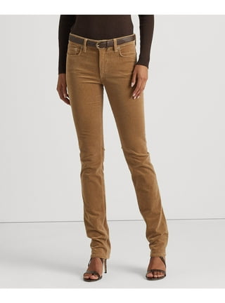 Ralph Lauren Women's Corduroy Mid Rise Straight Pant Brown Size 22W– Ruumur