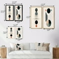 thumbnail image 4 of Designart "Retro Minimalist Moon Harmony Lovely Rhythms V" Transitional Framed Wall Art Set Of 2 - Abstract Gold Gallery Wall Frame Set For Home Decor, 4 of 6