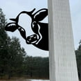 thumbnail image 3 of Flipping Off Metal Sign Peeping Animal Wall Art Ornament Funny Ornament Outdoor Garden Fence Yard Patio Decoration, 3 of 5