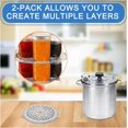 thumbnail image 2 of LAICAIW 11-Inch Pressure Canning Rack, 2Pack Stainless Steel Canner Rack for Pressure Canner-Compatible with Presto, All-American and More, 2 of 6