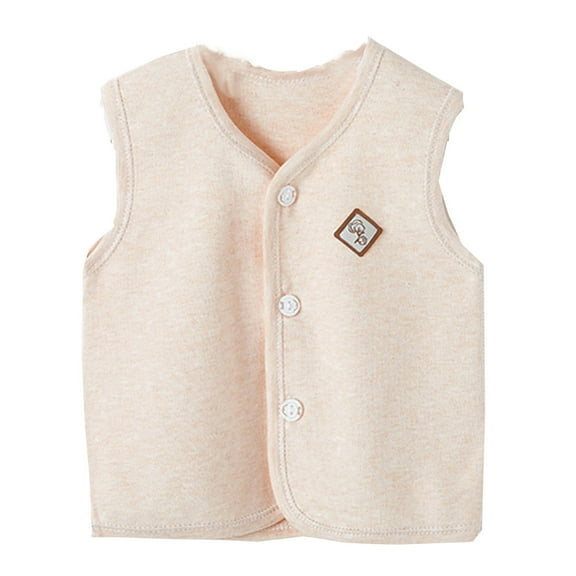 Baby Vest for Girls Boys, Cotton Toddler Reversible Vest for Spring Autumn Sleeveless C𝐚rtoon Coat Jacket Kids Warm Coat Vest