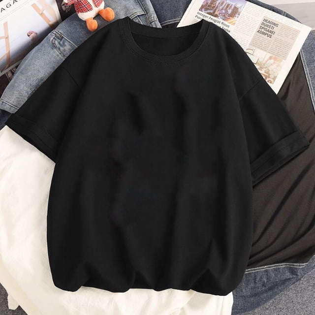 Camisetas de gran tamaño con estampado de dibujos animados para hombre y mujer, camiseta de manga corta con estilo, camisetas sueltas para pareja, Tops Harajuku