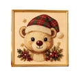 thumbnail image 2 of Christmas Pearl Diamond Art Kit for Adults 5D Sparkling Raised Bead Painting Set on Framed Canvas Complete DIY Craft with Little Bear Patterns Holiday Home Wall Decor Gift for Beginners, 2 of 8