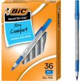 thumbnail image 1 of BIC Round Stic Grip Xtra Comfort Blue Ballpoint Pens, Medium Point (1.2mm), 36-Count Pack, Excellent Writing Pens With Soft Grip for Superb Comfort and Control (Blue), 1 of 3