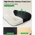 thumbnail image 3 of Gel seat cushion, tailbone pain relief, cool gel memory foam seat cushion, suitable for office chairs, car seats, wheelchairs, long-term sitting posture relief cushion, breathable washable, 3 of 4