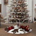 thumbnail image 4 of KLL Christmas Tree Skirt,Party Decorations Farmhouse for Christmas Decorations Holiday Party 48" -Brown Cow, 4 of 6
