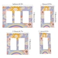 thumbnail image 2 of Yayeee Rocker Switch Wall Plate 1-Gang 4.6"x2.9" Home Decorative Outlet Cover, Purple Clouds, 2 of 6