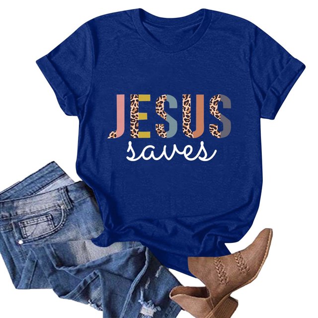 Fiudx Ofertas Flash Del Día Camiseta de Manga Corta con Cuello Redondo y Estampado Superior para Mujer Camiseta/Camisa de Cuello Redondo de Manga Corta