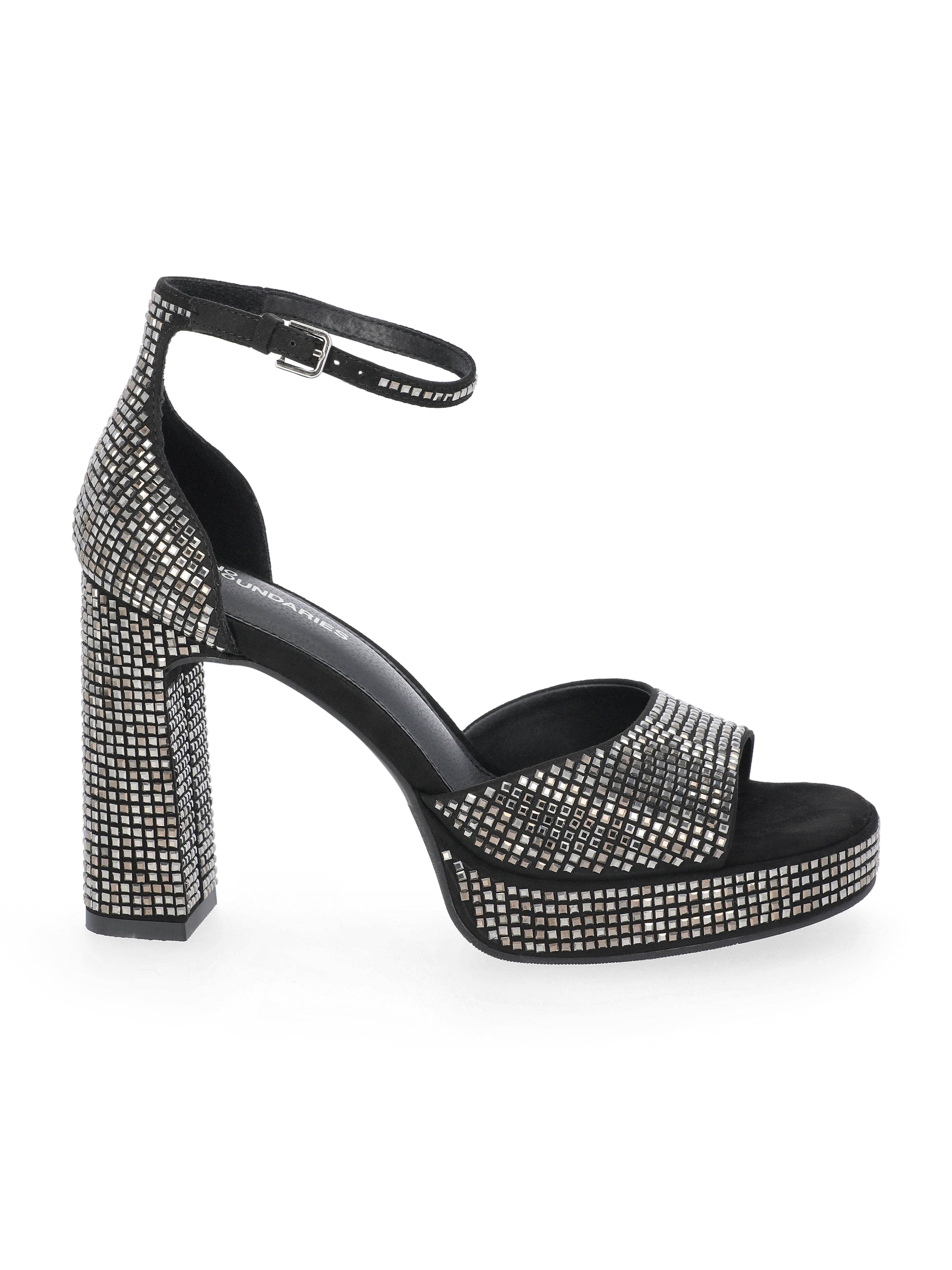 No Boundaries Women's Open Toe Platform Heels
