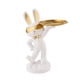 thumbnail image 2 of Figura de conejo china creativa, organizador de almacenamiento para esculturas y artículos diversos de arte y artesanía. Blanco, 2 of 9