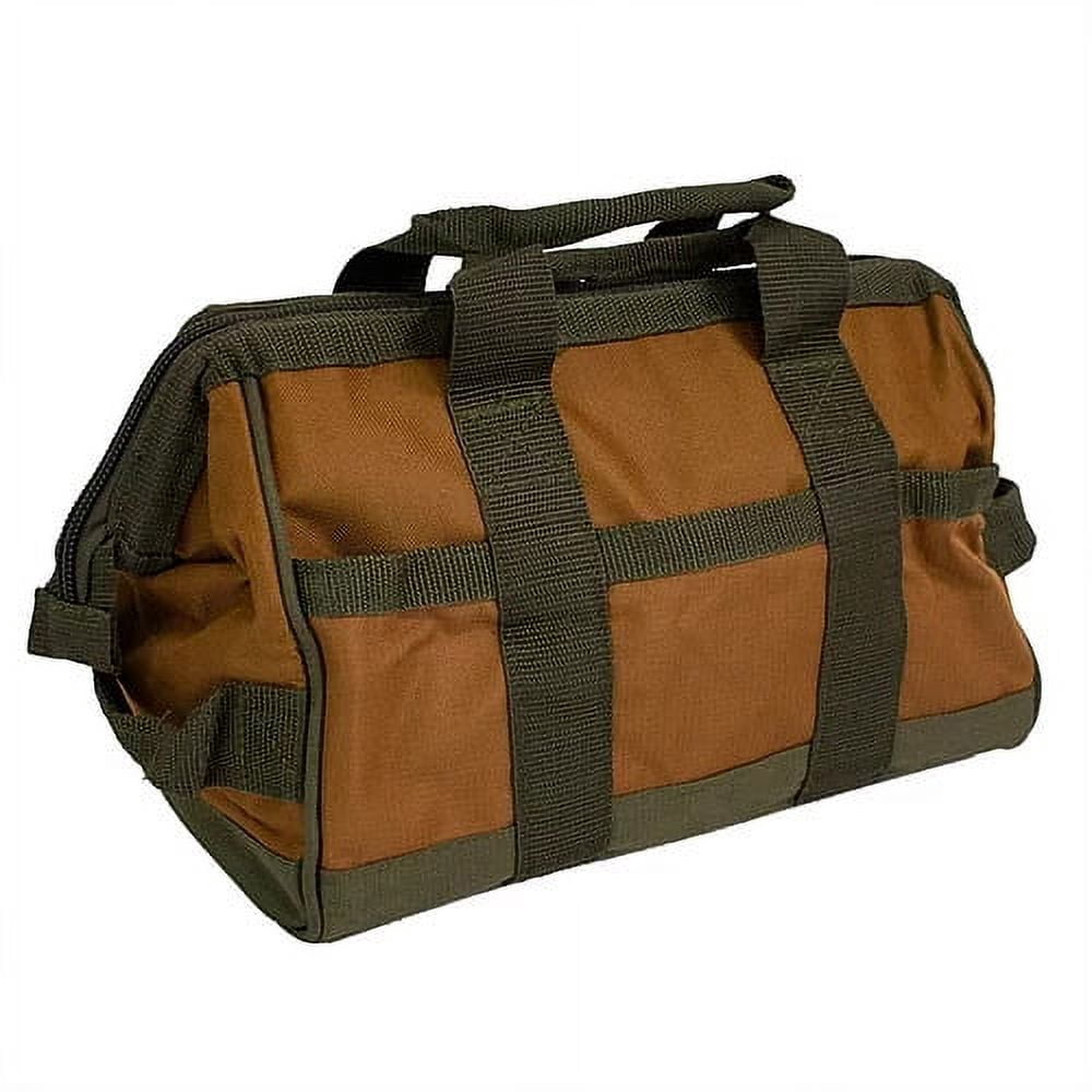 Bucket Boss 60028 12" & 16" Green & Brown Gatemouth® Tool Bag Combo