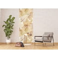 thumbnail image 3 of Dundee Deco's Modern Brown Beige White Autumn Leaves Wall Mural, 35 in X 106 in (27 sq ft.), 3 of 6