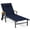 Blue, variant on Harbweb Outdoor Chaise Lounge Chair Set of 2, 5-Position Adjustable Sun Tanning Chair with Pillow, Aluminum Patio Lounge Chair with Wheels & Armrests for Garden, Beach, Patio, Pool, Black