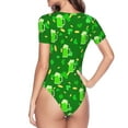 thumbnail image 4 of Easygdp St Patrick'S Day2 Women'S Waist-Cinching Short-Sleeved Onesie, Olastic Onesiet,Snaps At Bottom,Easy To Put On And Take Off - Medium, 4 of 9