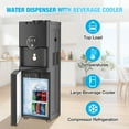 thumbnail image 2 of TABU Water Dispenser with Beverage Cooler, Top Loading Water Cooler, Hot/Cold/Room Temperature,3 or 5 Gallon,Black, 2 of 8