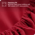 thumbnail image 6 of Bare Home 5-Piece Reversible Bed-in-a-Bag - Premium 1800 Collection - King, Black/Red Comforter with Red Sheet Set, 6 of 8
