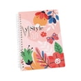 thumbnail image 4 of Spiral Notebook 5.98inchx8.27 pulgadas 96 hojas de hojas de cuaderno forrado para la escuela de oficina Flores, 4 of 8