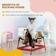 thumbnail image 4 of Kids Bikes Kids Spring Rocking Horse, Ride on Horse for Girls and Boys with Animal Sounds, Plush Horse Ride-on with Soft Feel, Interactive Toy for Kids,Kids Riding Toys, 4 of 5