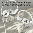 thumbnail image 4 of lulshou School Supplies Headphones Wired Translucent Cell Phone Wired Earbuds Environmentally Friendly Fire Retardant Material Wired Headphones In-ear Stereo In-line Headphones, 4 of 7