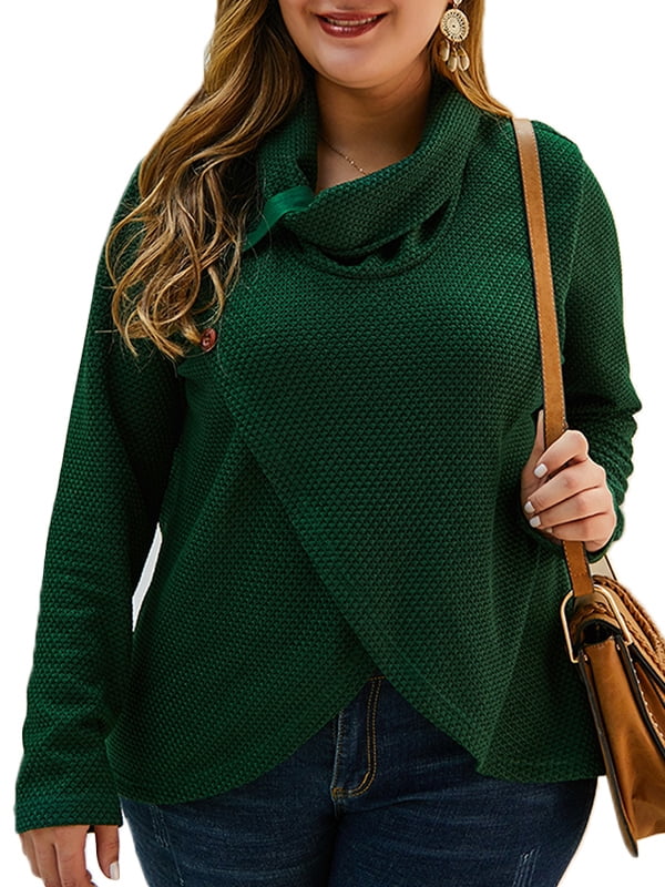 XXLvision Women's Plus Size Turtleneck 