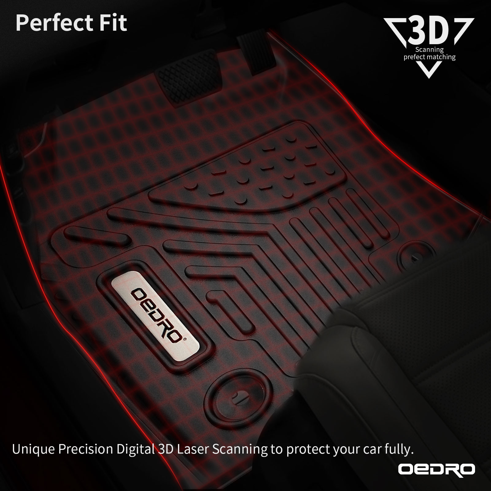 RVNI Floor Mats Liners for 20-23 Jeep Gladiator 4 Door TPE Floor Carpet