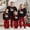 Style 1, variant on Family Matching 2PCS Pajamas Set, Santa Claus Family Sleepwear Collection Christmas Sleepwear Nightwear Long Pajamas Set