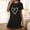 A_Black, variant on Womens Plus Size Nightgowns Gray Sleepshirt CrewNeck ShortSleeve Night Gowns for Womens Casual
