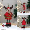 thumbnail image 4 of Christmas Santa Claus Cute Snowman Reindeer Doll Gift Retractable Elk Desktop Decoration Supplies Home Ornaments Children's Toys, 4 of 5