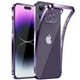 thumbnail image 2 of Funda transparente de lujo para iPhone, carcasa trasera de silicona suave, cuadrada, para modelos 14, 13, 12, 11 Pro Max, Mini, X, XR, XS, Max, 8, 7 Plus, 2 of 4