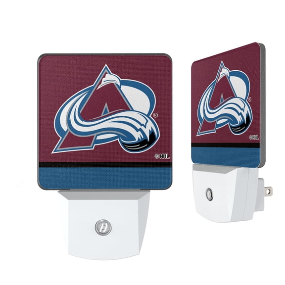 Colorado Avalanche Stripe Design Nightlight 2-Pack