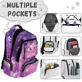 thumbnail image 7 of FKELYI Purple Cherry Flower Axolotl Print Kids Backpack for Girls 17 Inch Spacious Schoolbag with Multi-Pockets for Elementary Student Portable School Bookbag Casual Daypack, 7 of 7