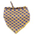 thumbnail image 4 of Bandana for Dogs, Yellow Buffalo Check Fall Pet Scarf, Durable Washable Cotton Pet Bib, 25X18 Inch Yellow Plaid Puppy Bandana, Soft Farm Style Pet Fashion Accessory That Works for, 4 of 8