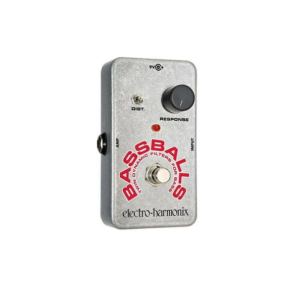 Electro Harmonix BassBalls Nano Envelope Filter / Distortion Pedal w/ 9V Battery