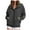 Black, variant on Corduroy Hooded Jackets Casual Zip Up Sweatshirt Jacket Winter Coat Hoodies with Pockets (AG, XXL)