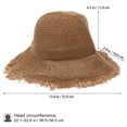 thumbnail image 2 of unbranded 1Ud De Sol De Paja Transpirable Para Mujer Con Y Protección Uv, 2 of 5