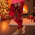 thumbnail image 4 of Hvot&aat Women's Christmas Leggings High Waisted Winter Workout Pants Tummy Control Santa Claus Snowflake Print Gym Tights, 4 of 5