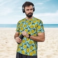 thumbnail image 4 of Wukai Lemon Print Men's Short-Sleeved Mesh T-Shirt,Quick-Dry Short Sleeve Workout T-Shirt-X-Large, 4 of 8