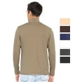 thumbnail image 3 of Stretch Is Comfort Men's Oh So Soft Luxe Mock Neck Turtleneck Long Sleeve Shirt | Adult Small- 5x, 3 of 6