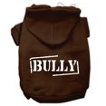 thumbnail image 1 of Bully Screen Printed Pet Hoodies Brown Size Sm (10), 1 of 1