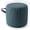 Blue (Fabric B), variant on CJC Round Stuffed Pouf Ottoman, Corduroy Poufs with Foam Chunk Filling, 20 x 14 Inch Floor Poufs Foot Rest for Living Room Bedroom Home Decor (Grey)