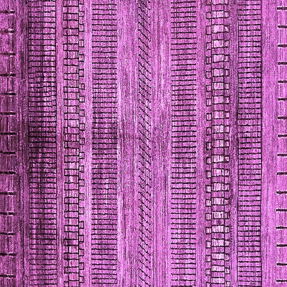 Ahgly Company Indoor Square Abstract Purple Modern Area Rugs, 3' Square