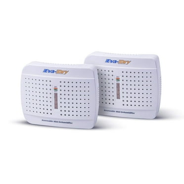 Eva-Dry E-333 Renewable Mini Dehumidifier 2-PACK, Economical Twin Pack! By EvaDry