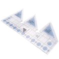 thumbnail image 3 of Ruler Grids 45 Degree Double Strip Ruler Non- Quarter Square Triple-cornered Cutting Guide (10 Inc, 3 of 5