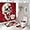 Red, variant on Skull Shower Curtain Set with Rugs, 4 Pcs Gothic Halloween Skeleton Bathroom Decor Set, Complete Horror Restroom Bath Room Curtain Set with Matching Mat and Accessories