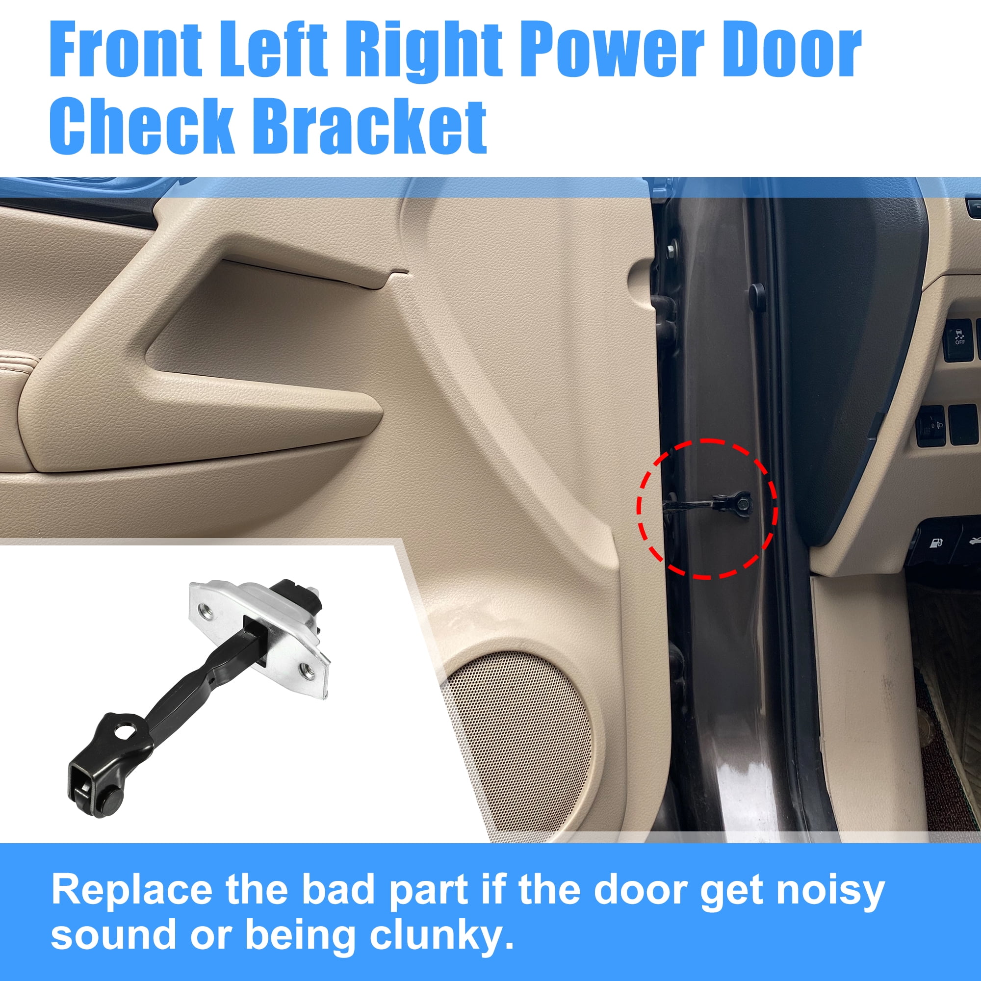 Unique Bargains Front/Rear L/R Door Check Stop Strap for Toyota Camry for 2006-2011