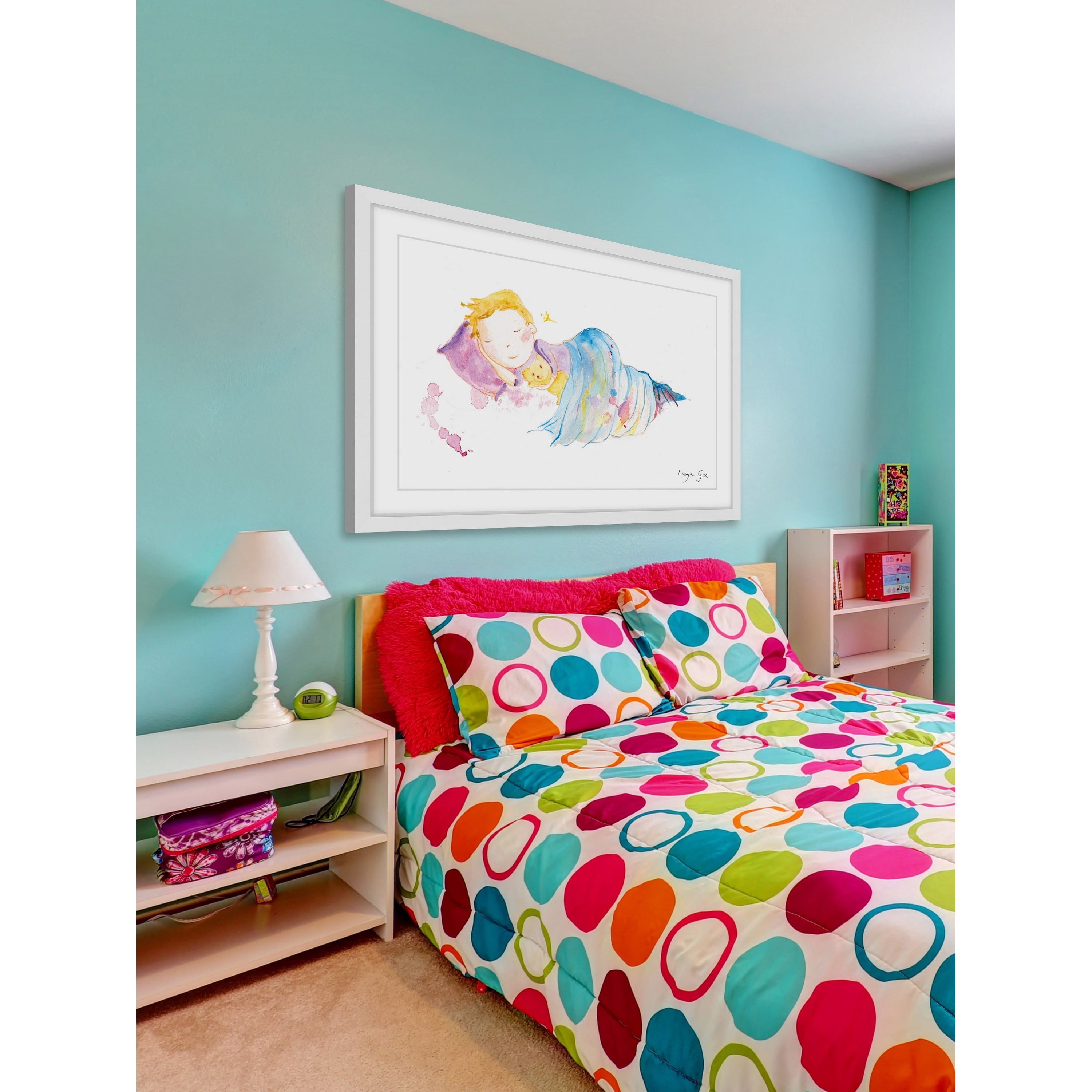 "Peaceful Sleep" Framed Painting Print
