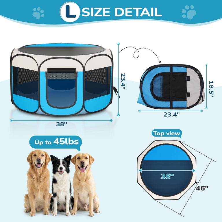 BEBANG Pop Up Cat Playpen With 8 Mesh Panels photo 7