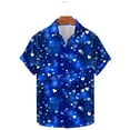 thumbnail image 2 of biudgviw Hawaiian Shirt for Men Lightweight Heart Print Graphic Tee Tops Summer Beach Short Sleeve Casual T Shirt S-XXXL, 2 of 5